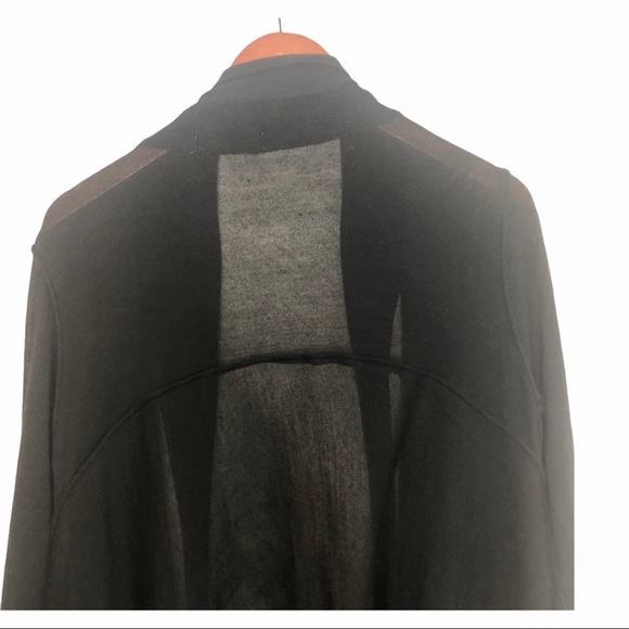 Whimsigoth Black Sheer Cascade Front Long Sleeve Cardigan - Picture 8 of 10